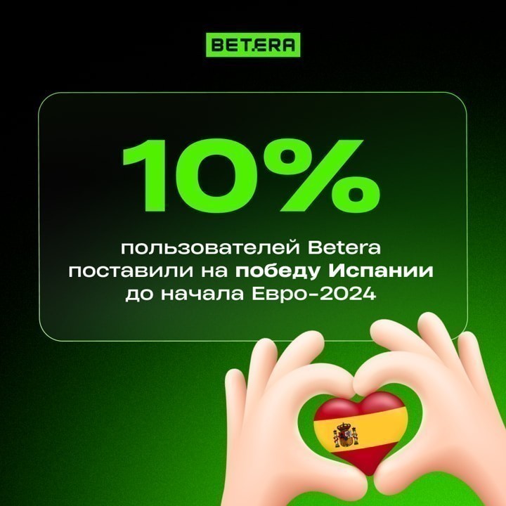 Сколько ставок на Евро-2024 сделали белорусы и кого считали фаворитом? Betera делится статистикой 