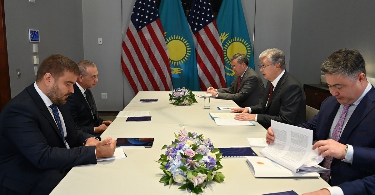 Токаев встретился с&nbsp;Добкиным в&nbsp;США: EPAM создаст в&nbsp;Казахстане технохаб