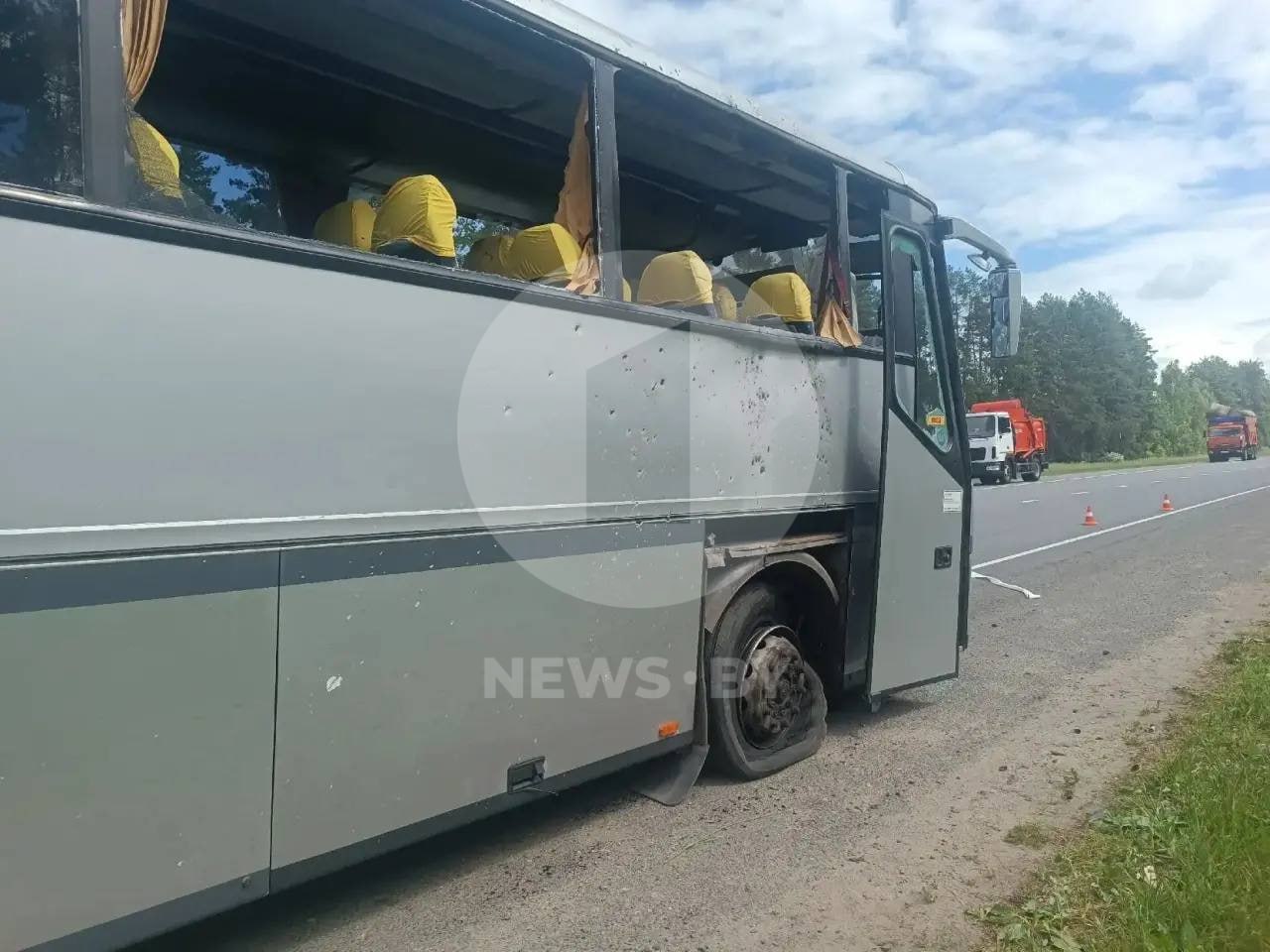 В России автобус с детской футбольной командой из Беларуси пострадал из-за атаки дрона