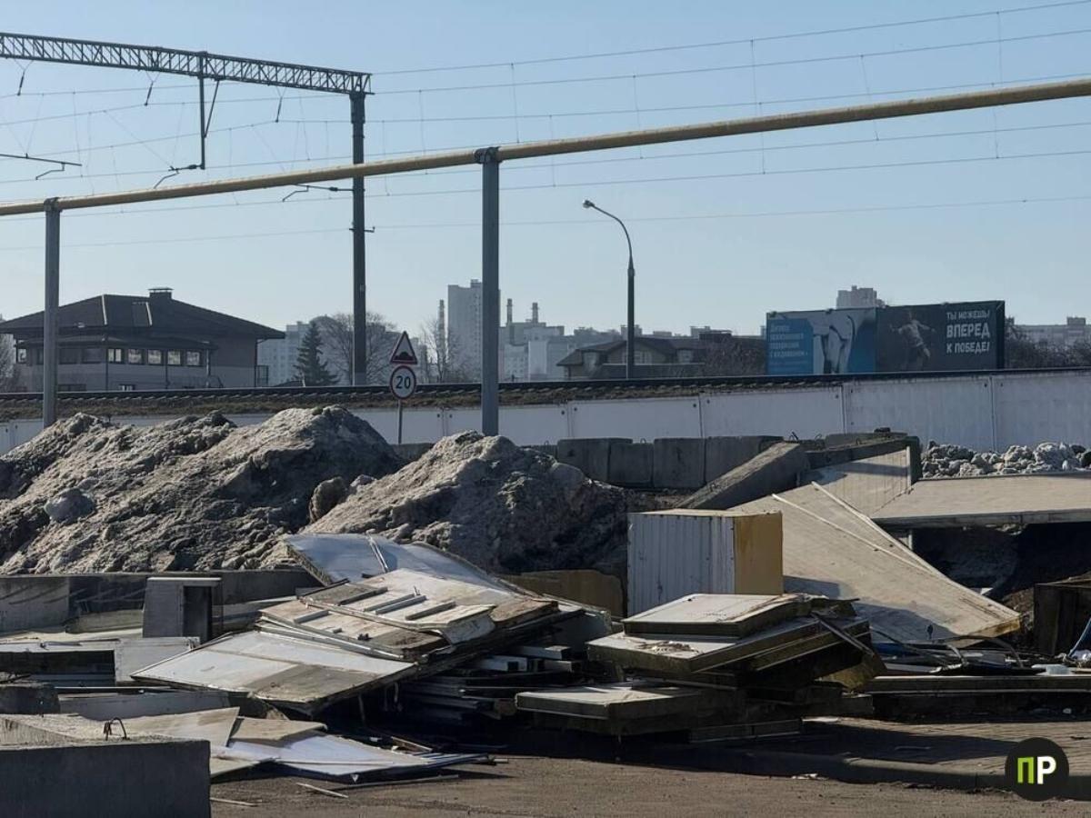В Ждановичах начали строить мост, который свяжет улицы Колесникова и Тимирязева