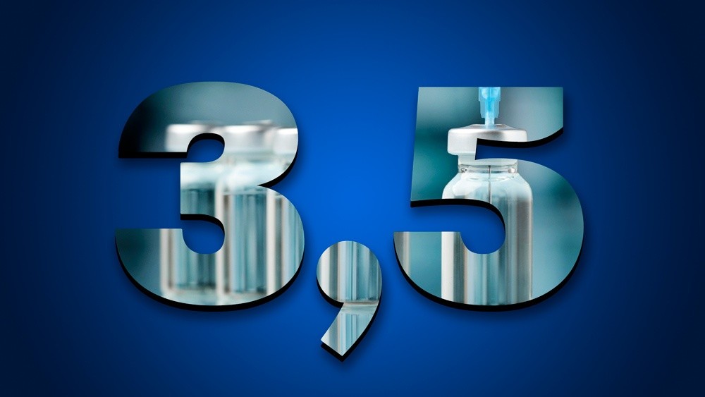 21 цифра 2021 года. 3,5 млн вакцинированных
