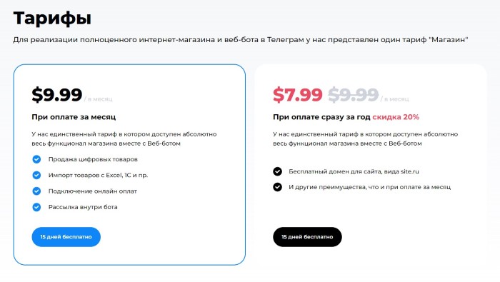 Магазин в Telegram: создание и настройка