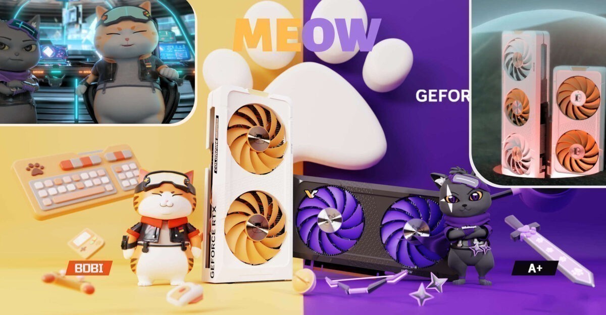 Компания Colorful придумала необычный способ продвигать видеокарты для любителей кошек 