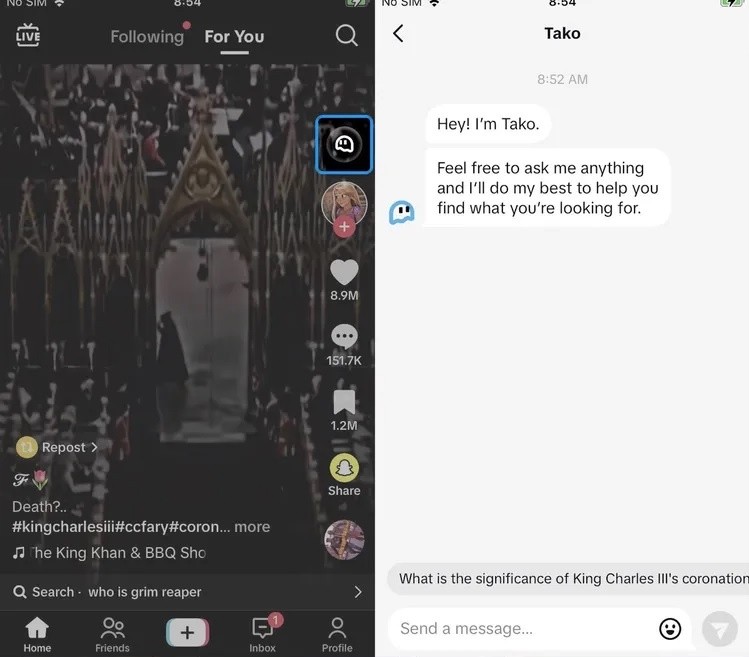 TikTok тестирует свой чат-бот на основе искусственного интеллекта
