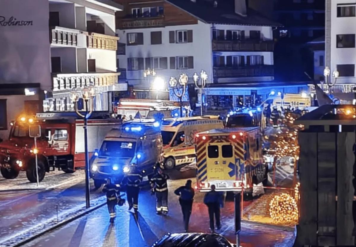 Во время пожара в баре на швейцарском курорте погибли 40 человек