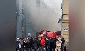 В Минске загорелся ТЦ «Силуэт»