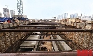 Квартал в районе строительства метро в Минске остался без воды