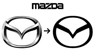 К 105-летнему юбилею Mazda изменила логотип. Он стал «плоским»