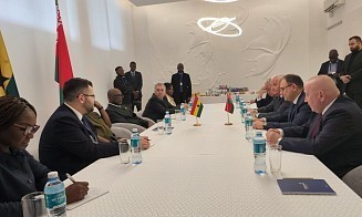 Назвал Савчица «господином молоко». Президент Ганы посетил «Савушкин продукт»