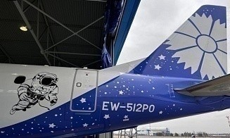 Belavia показала специальную ливрею на самолете по случаю полета белоруски в космос