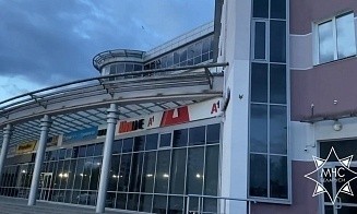 В Витебске тушили пожар в торговом центре «Омега». Что известно