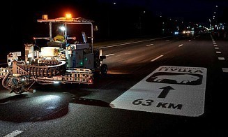 В Бресте появилась туристическая дорожная разметка. Как она выглядит