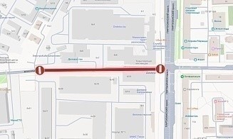 В Минске почти на месяц закрыли проезд по одному из переулков в районе Партизанского проспекта